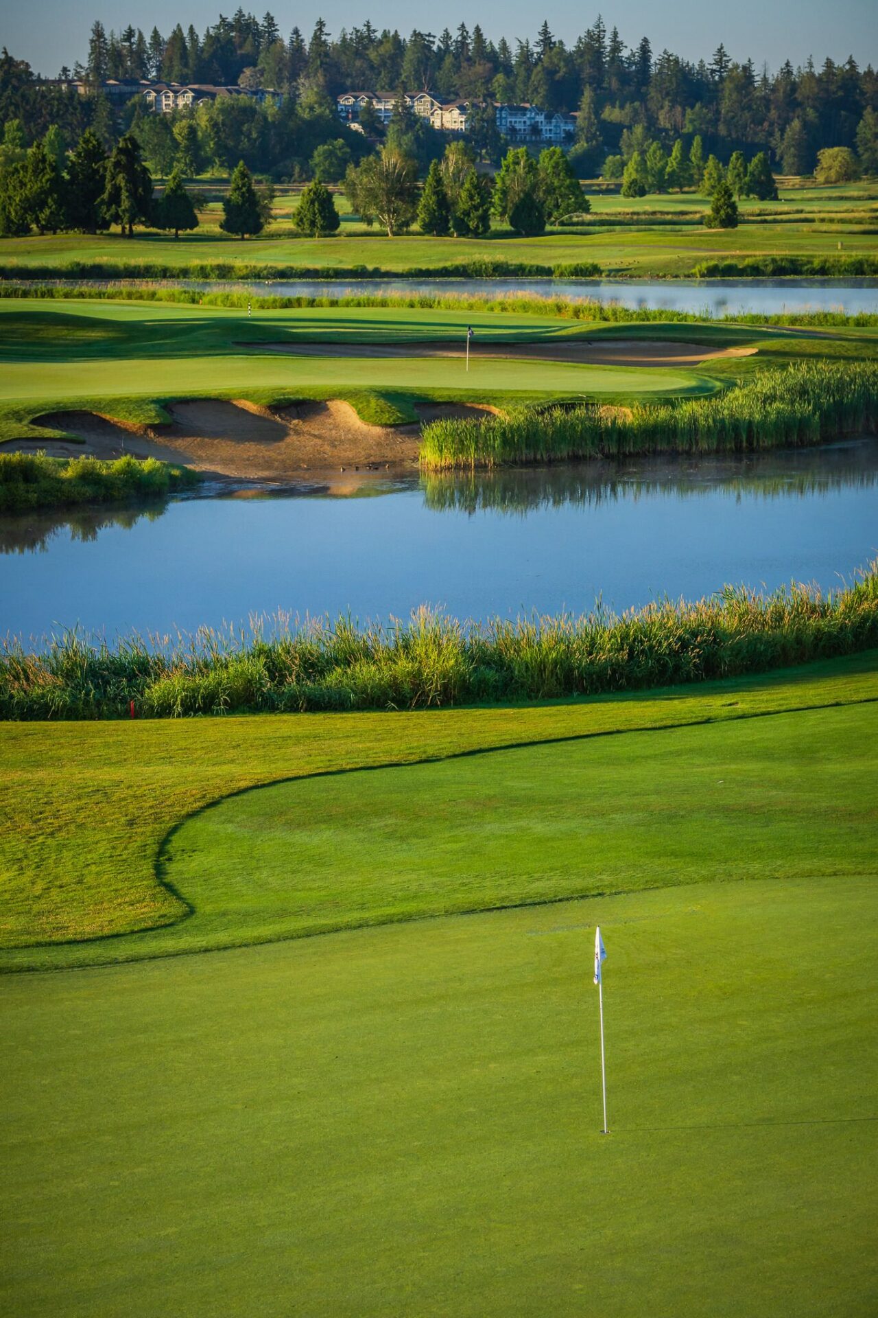 View of a stream along one of Northview Golf's courses